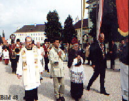 Pilgerfhrer mit Brgermeister und Pfarrherren