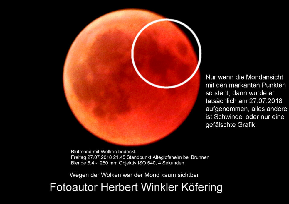 Mondbild von Herbert Winkler Köfering