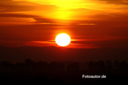 Sonnenuntergang über Köfering Fotografie Herbert Winkler