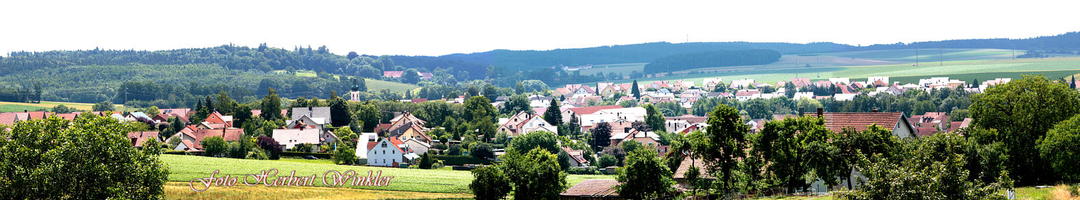 Thalmassing Ortsbild mit Kirche  - Schlosshaus